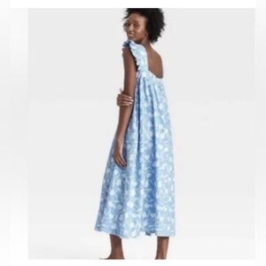 A New Day Floral Blue Maxi